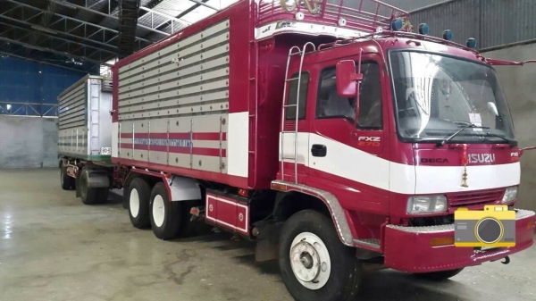 ขายรถพ่วง 18 ล้อ แม่-ลูก กระบะเนียมคอกเกษตรดั้ม อู่.ซุ่นชัย ISUZU 270 ปี.46 เครื่องส้ม รถสวยกริป ราคาย้อมๆสนใจรีบจองเลย