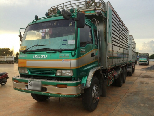 ขายรถพ่วง 18 ล้อ แม่-ลูก กระบะเนียมคอกเกษตรดั้ม อู่.ซุ่นชัย ISUZU 270 ปี.46 เครื่องส้ม รถสวยกริป ราคาย้อมๆสนใจรีบจองเลย