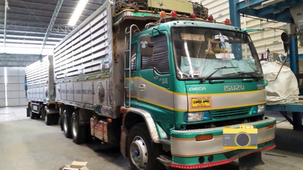 ขายรถพ่วง 18 ล้อ แม่-ลูก กระบะเนียมคอกเกษตรดั้ม อู่.ซุ่นชัย ISUZU 270 ปี.46 เครื่องส้ม รถสวยกริป ราคาย้อมๆสนใจรีบจองเลย