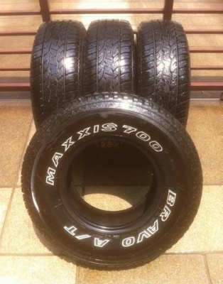 ยาง All Maxxis 31 10.5 R15 ปลายปี12 ดอกเยอะ เนื้อนิ่มใช้อีก2-3ปีสบายๆ