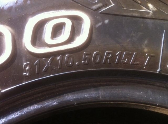 ยาง All Maxxis 31 10.5 R15 ปลายปี12 ดอกเยอะ เนื้อนิ่มใช้อีก2-3ปีสบายๆ