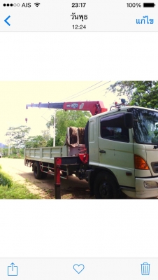 ขาย รถ 6 ล้อ HINO ติดเครน UNIC 5 ตัน 5 ท่อน