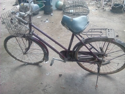 จักรยานโบราณ สภาพเดิมๆ ปั่นได้ ใช้งานได้ปกติ