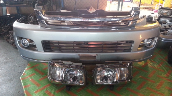 กันชนหน้ารถตู้คอมมิวเตอร์ ตัวแรกของถอดพร้อมไฟตัดหมอกแท้