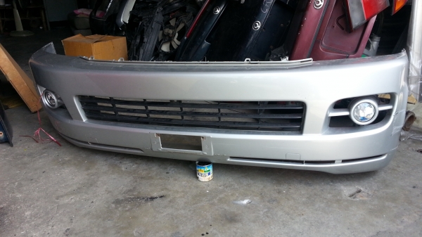 กันชนหน้ารถตู้คอมมิวเตอร์ ตัวแรกของถอดพร้อมไฟตัดหมอกแท้