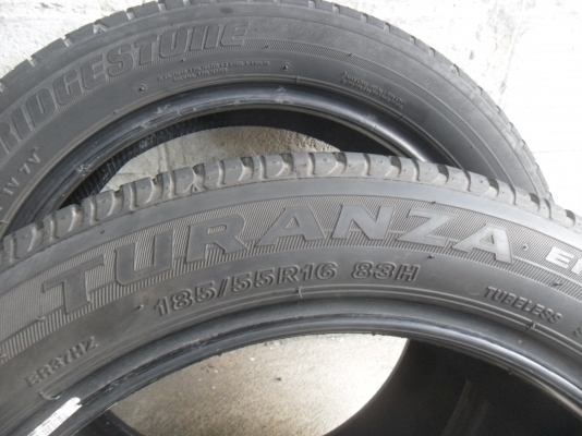 ยาง BRIDGESTONE 185/55R16ปี12 สวยๆ 4 เส้น ราคา 2400 บาท