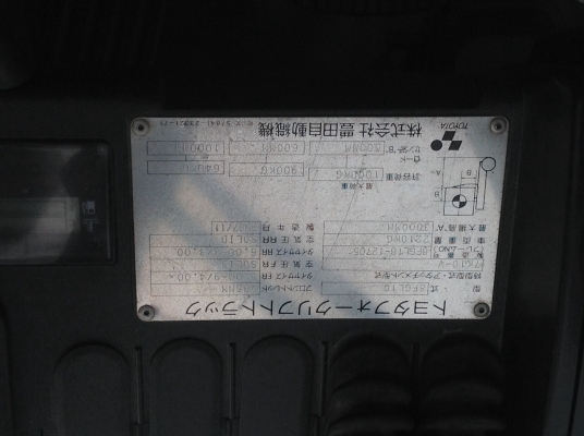 ขาย !! รถโฟร์คลิฟต์  TOYOTA 8FGL10 รถนอก ติดแก๊ส สภาพสวย เอกสารครบ พร้อมใช้งาน (เจ้าของขายเอง)