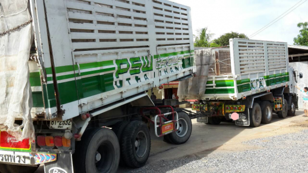 ขายดาวน์รถบรรทุก 24 ล้อพ่วงแม่ลูกดัมพ์ ISUZU DECA 344 แรงม้าปี 2556 ลูกพ่วง 3 เพลาไมล์ 120000 ขายดาวน์ 1350000