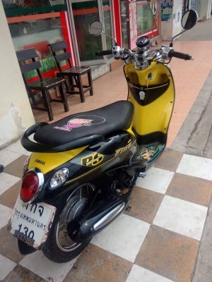 Yamaha Fino ปี 2556 สีดำเหลือง ลาย PS เป็นลายสุดท้าย รถอย่างสวย สภาพดี Yamaha Fino ปี 2556 สีดำเหลือง ลาย PS เป็นลายสุดท้าย รถอย่างสวย สภาพดี