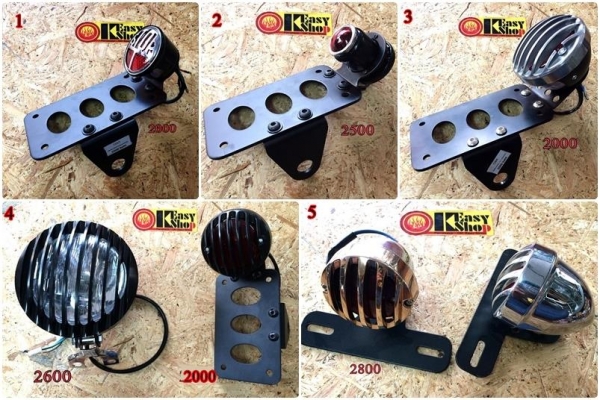 ขาย ไฟหน้า ไฟท้าย ไฟเลี้ยว ปลอกมือประกับ กระจก เบาะสปริง ถัง ท่อ ล้อ ยาง อื่นๆ แต่ง old school/ bobber