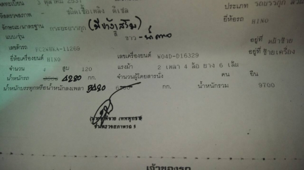 รถหกล้อ hino FC รถห้าง เครื่อง 120 แรง พวงมาลัยเพาเวอร์ เครื่องดีคันชีสวย ภาษีเต็ม เอกสารพร้อมโอน รถหกล้อ hino FC รถห้าง เครื่อง 120 แรง พวงมาลัยเพาเวอร์ เครื่องดีคันชีสวย ภาษีเต็ม เอกสารพร้อมโอน