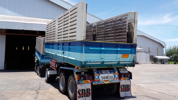 ฝากขายรถฮีโน320แรงพ่วงแม่ลูกดั้มลูกสามเพลาคอกเกษตร