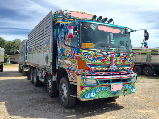 ขายรถบรรทุก 24 ล้อพ่วงแม่ลูกดัมพ์ HINO MEGA 344 แรงม้าปี 2555 ลูกพ่วง 3 เพลา ราคา 2650000