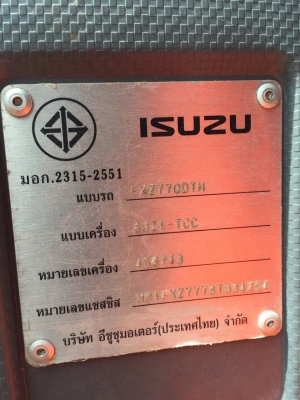ขายดาวน์10ล้อดั้มพ์ ISUZU MP1FXZ7778T เครื่อง 360แรงม้า ปี56 สนใจโทร 081-970-1072