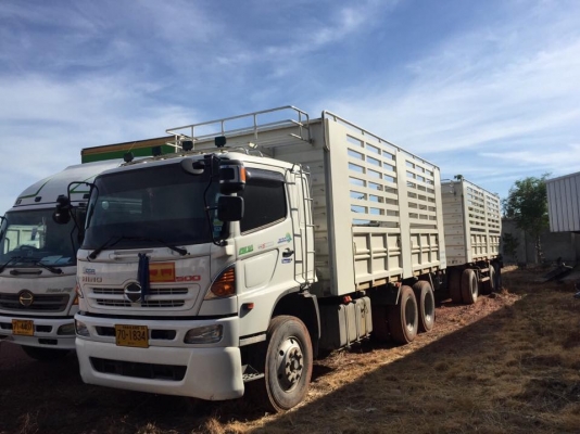 ขายรถพ่วงไม่ดั้ม HINO 344 ลูก3เพลาแท้ ใช้งานน้อย 102528 กิโล
