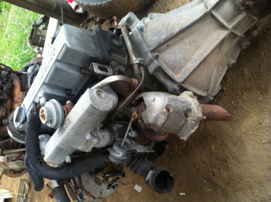 เครื่องพร้อมเกียร์ นิสสัน Ldทู ฝาเรียบ turbo แท้