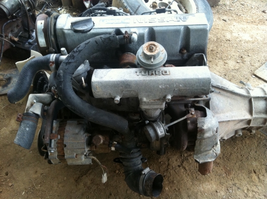 เครื่องพร้อมเกียร์ นิสสัน Ldทู ฝาเรียบ turbo แท้