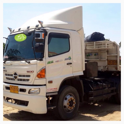 ขายดาวน์  รถสิบล้อหัวลาก  พร้อมหางพื้นเรียบสามเพลา  HINO  MEGA  344  ปี 57  สภาพพอๆกับรถใหม่