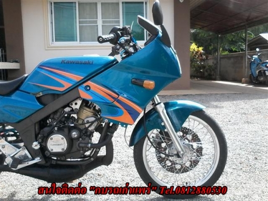 ขาย KR150 รถแปลงเอกสารพร้อมโอนภาษีขาด 2 ปี เครื่องดีวาล์วเปิดระบบไฟออกแต่แบตอ่อนล้อ Did Japan ทะเบียนตอง ขาย 11500 บาท