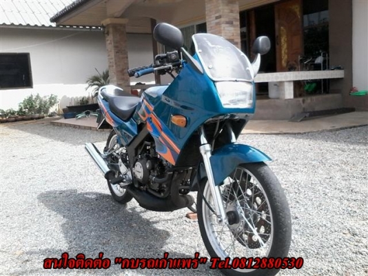 ขาย KR150 รถแปลงเอกสารพร้อมโอนภาษีขาด 2 ปี เครื่องดีวาล์วเปิดระบบไฟออกแต่แบตอ่อนล้อ Did Japan ทะเบียนตอง ขาย 11500 บาท