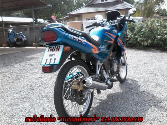 ขาย KR150 รถแปลงเอกสารพร้อมโอนภาษีขาด 2 ปี เครื่องดีวาล์วเปิดระบบไฟออกแต่แบตอ่อนล้อ Did Japan ทะเบียนตอง ขาย 11500 บาท