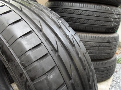 ขายเศษยาง BRIDGESTONE POTENZA 001 RFT ปี1414 1เส้น 205-55-16 ราคา 1,600
