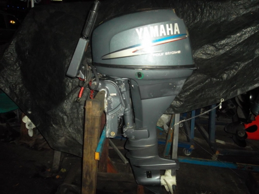 ขายเครื่องyamaha 25 hp 4จังหวะทริมไฟฟ้า เครื่องเก่าญี่ปุ่น