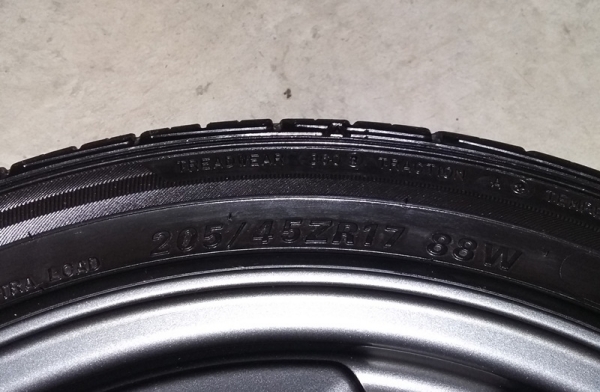 ล้อ,TE37"17X7 4รู100 ยาง,205-45-17 ปี14สวยๆ ชุด16,000