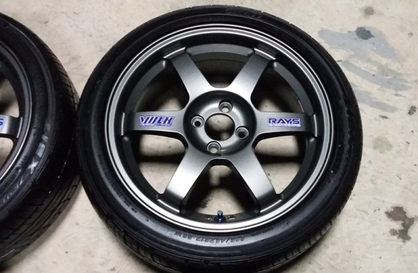 ล้อ,TE37"17X7 4รู100 ยาง,205-45-17 ปี14สวยๆ ชุด16,000