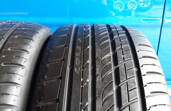 ยาง,235-45-17 RADIAL F 107 สภาพเต็มไม่ปะปี11 หนึ่งคู่ 2,200