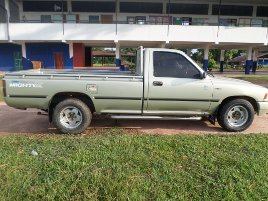 ขายรถกระบะโตโยต้าไมตี้เอ็กตอนเดียวปี36 เครื่องดีแน่นๆครัชชีเดิมสวยไม่ผุช่วงล่างแน่นปึกสภาพพร้อมใช้งาน เอกสารพร้อมโอนภาษี+พรบเต็ม+ยางดี4เส้น+แอร์เย็นจัด+ชีีดี ขาย99,999บาท สนใจสอบถามได้ครับ080-1696651 รถอยู่ทีโรงพบาบาลปทุมราชวงศาจังหวัดอำนาจเจริญมาลองขับดู