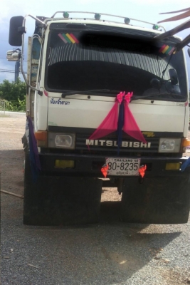 ขาย MITSUBISHI หลงเทอโบ 220  สองเพลาดั๊ม กระบะเหล็ก