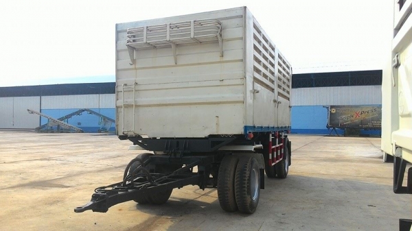 แสงฟ้าเต้นรถ///ขายรถพ่วงHINO-3M ดั้มแม่ลูก เครื่องM10C-240แรงม้า ปี2544 ยางเต็ม