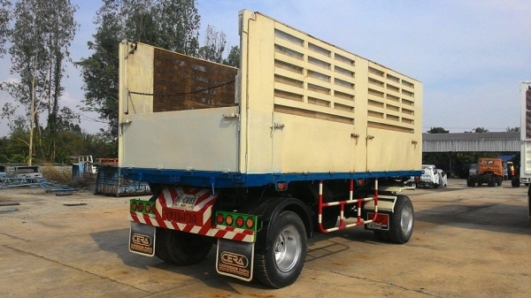 แสงฟ้าเต้นรถ///ขายรถพ่วงHINO-3M ดั้มแม่ลูก เครื่องM10C-240แรงม้า ปี2544 ยางเต็ม