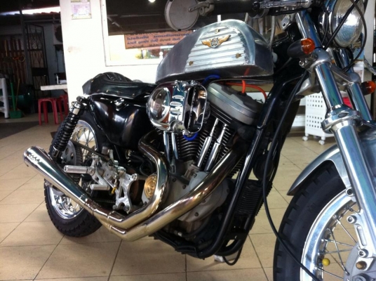 ขออนุญาติขาย HARLEY DAVIDSON TWIN PLUG 1200 Caf&eacute; Racer ทะเบียนแท้เลขสวยครับ