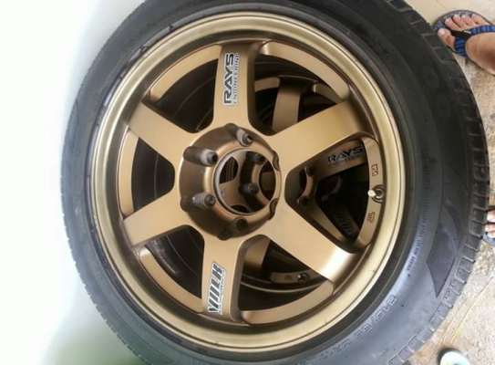 ขอบ17  te37  พร้อมยางหน้า8หลัง9