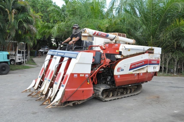 ขายรถเกี่ยว นวดข้าวYANMAR M5 ดีเซล3สูบ สวยเดิมจากญี่ปุ่น 125,000เท่านั้น!!