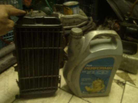 หม้อน้ำมอไซค์ พร้อมพัดลมระบายความร้อน โทร 0955308436