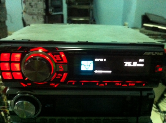 Alpine CDA-9886Ji 24Bit USB MP3 CD AUX ปรีเอ้า3ชุด สภาพสวย มือ2 ญี่ปุ่น