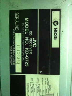 JVC KD-G725 24Bit USB MP3 CD FMคลื่นไทย ปรีเอ้า3ชุด มือ2 JVC KD-G725 24Bit USB MP3 CD FMคลื่นไทย ปรีเอ้า3ชุด มือ2