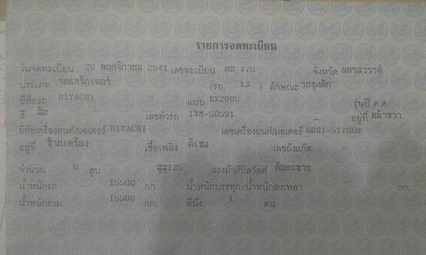 แม็กโครมือสองยีห้อ Hitachi EX200-5 ไฟฟ้าครบ,เอกสารเล่ม,ช่วงล่างเก็บใหม่หมด