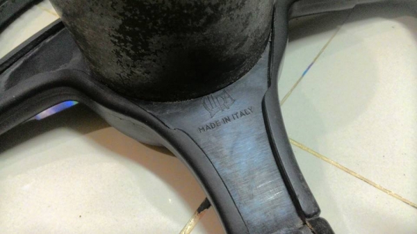 พวงมาลัยวงไม้13" raid พร้อมคอโลหะ วง 12" IIRA