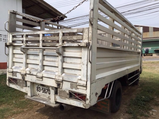 HINO  DUTRO  LORO 2  121 แรง  ปี 06  ช่างล่าง F  หน้าหลัง กะบะสแตนเลส ยาว 4.50 เมตร