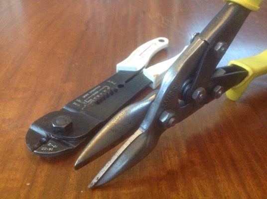 ขายกรรไกรตัดโลหะ Vintage Wiss M3 มี Pat.กำกับ พร้อมคีมปอกสาย