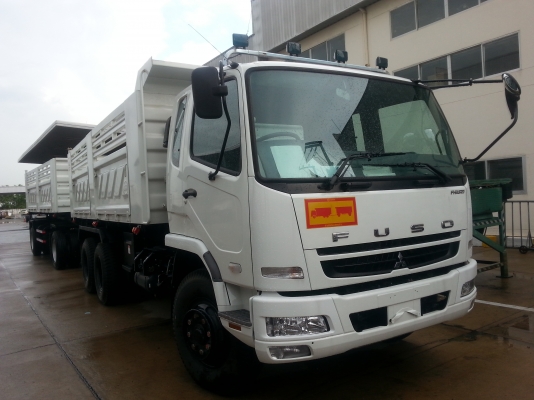 ขาย FUSO 270 แรงม้า(มือ 1)พร้อมกระบะดั้มสามมิตรคอกรั้ว 3 เส้น พร้อม พ่วงดั้มสามมิตรคอกรั้ว 3 เส้น 2 เพลา