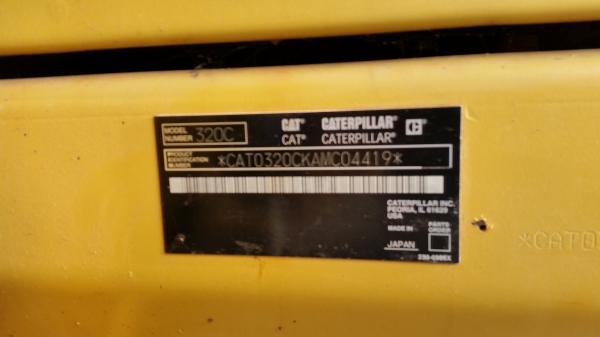 ขายแบคโฮCAT 320C ซีเรี่ยน6400