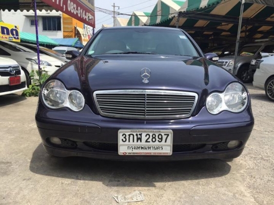 BENZ E CLASS  1.8 E 200 KOMPRSSOR ปี03สีน้ำเงิน เกียAT โทร 0877758887 นางคร้า