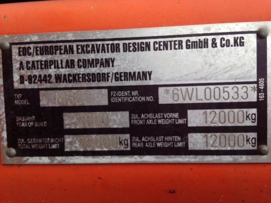 ขาย !!!! รถแม็คโค CAT M320 รถนอก สภาพดี สวย มีเอกสาร พร้อมใช้งาน (เจ้าของขายเอง)