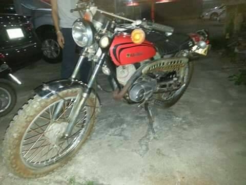 ขาย Kawasaki ke100 เครื่องฟิตสตาทติดง่าย แต่งสตายอังกฤษ no book 14000 พร้อมบิน