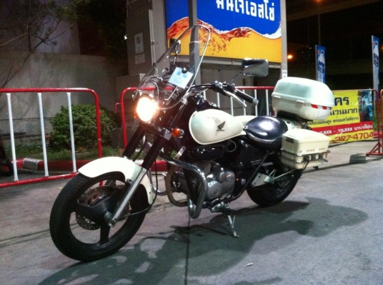 ขออนุญาติขาย Honda Phantom TA200 รุ่นพิเศษ Police รถปี52 สีขาวมุก ฟรีค่าโอน
